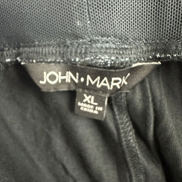 John Mark Chelsea Floral Pants Women XL Wide Leg Pull On Artsy Boho Palazzo Mesh - Picture 2 of 16